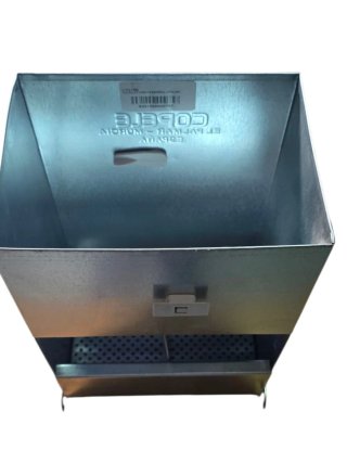 Comedero conejos 2 huecos metal
