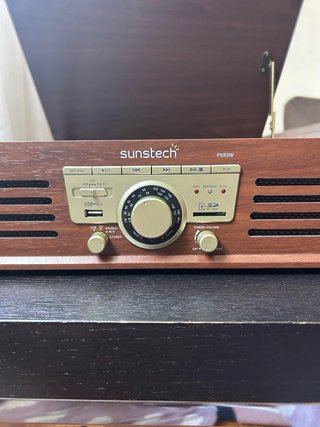 Tocadiscos Sunstech PX3W Marrón