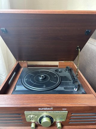 Tocadiscos Sunstech PX3W Marrón