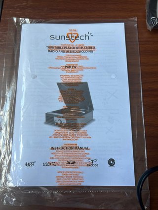 Tocadiscos Sunstech PX3W Marrón