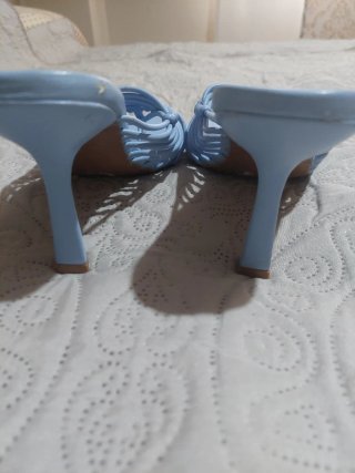 Sandalias ASOS DESIGN tacón azul claro