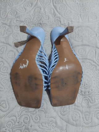 Sandalias ASOS DESIGN tacón azul claro