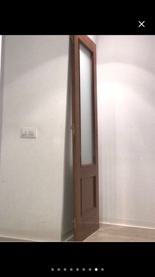 Puerta madera con cristal esmerilado (A negociar)