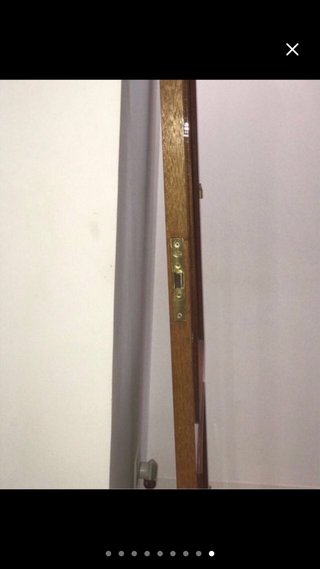 Puerta madera con cristal esmerilado (A negociar)