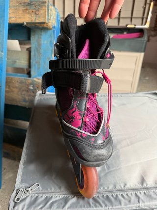 Patines en línea Oxelo rosas y negros
