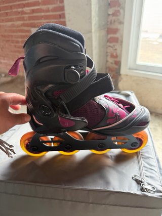 Patines en línea Oxelo rosas y negros