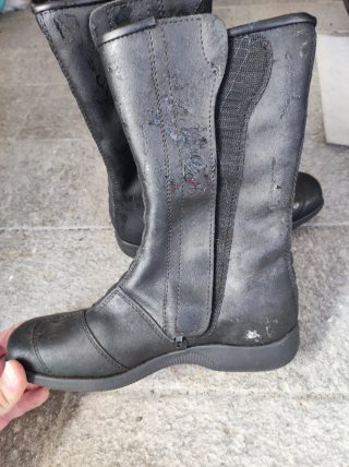 Stivali Moto Donna Neri