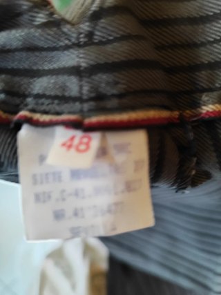 Pantalón de gitano rayas gris y negro talla 48