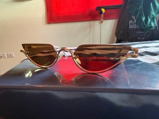 Gafas de sol Gucci doradas y marrones
