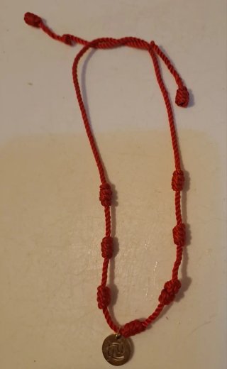 Pulsera Roja Géminis con Dije Dorado