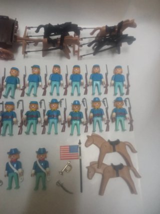 Playmobil Soldados Unión Vintage Oeste