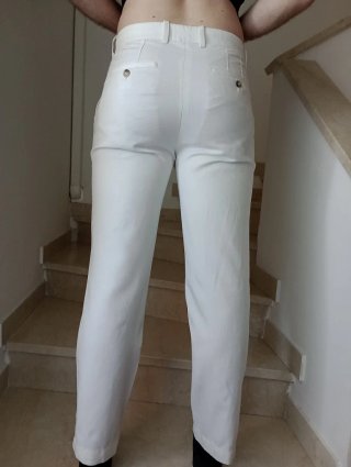 Pantaloni uomo bianchi eleganti