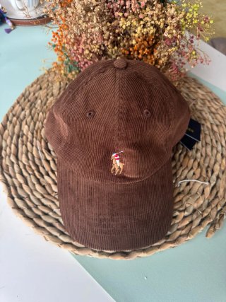 Gorra Polo Ralph Lauren de Pana marrón unisex