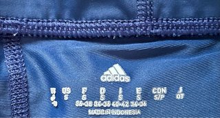 Mallas mujer Adidas azules. Sample.