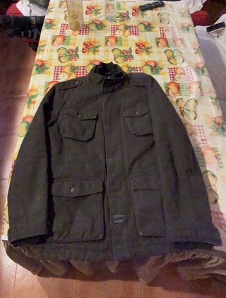 Chaqueta motera estilo militar
