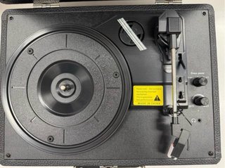Tocadiscos Maletín Bluetooth USB AETKFO Negro