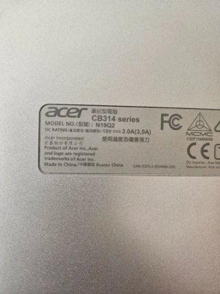 Laptop Acer Negro/Plateado