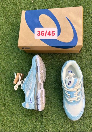 Asics Gel NYC Talla 36hasta 45Azul Marino y Blanco