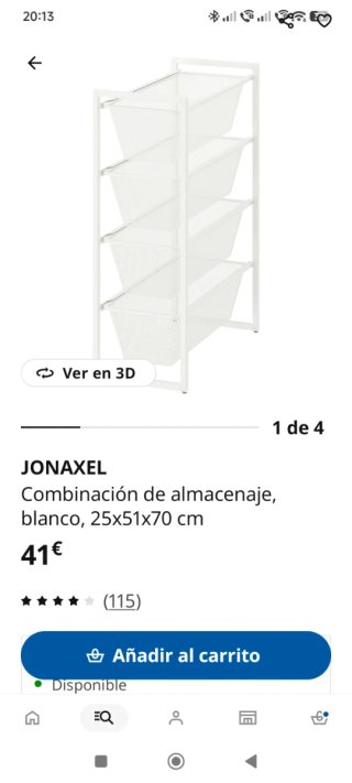Carrito almacenaje Ikea. Con tapa y ruedas.