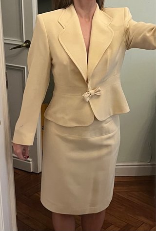 Conjunto dos piezas vintage de chaqueta y falda