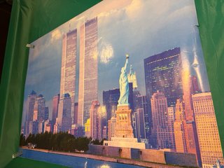 Poster Nueva York Torres Gemelas vintage XL