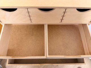 Mini cajonera de madera 6 cajones