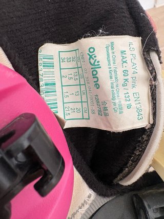 Patines en línea Oxelo Talla 32-34 + Bolsa