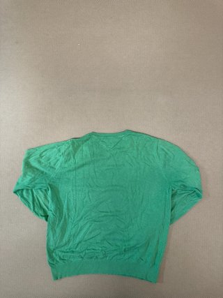 Jersey Tommy Hilfiger Verde - Cuello de Pico (V-Neck) Clásico