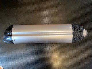 Tubo de escape carbono y metal