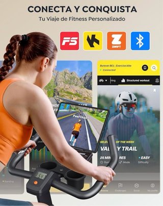 Bicicletta Spinning Nera e Arancione