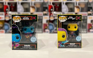 Colección 12 Funko Pops Marvel Black Light