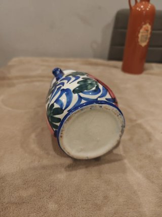Jarrón Cerámica Artesanal Pintado a Mano