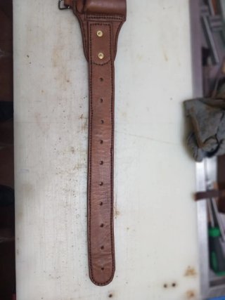 Canana piel cartucho calibre 12 hecha a mano
