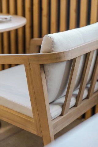 Kaela  Pack 2 Sillas Comedor Madera Acacia Reposab