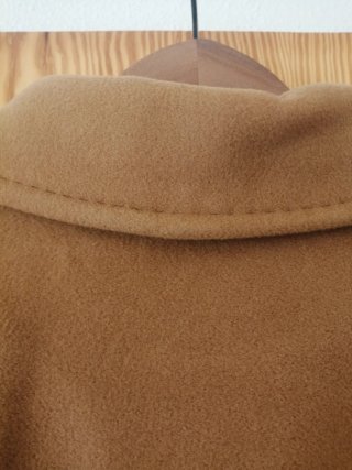 Abrigo lana y cashmere beige