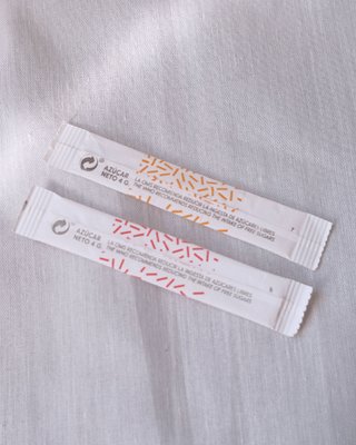 2 Pacotes Açúcar Vazios Sol Meliá para Coleção