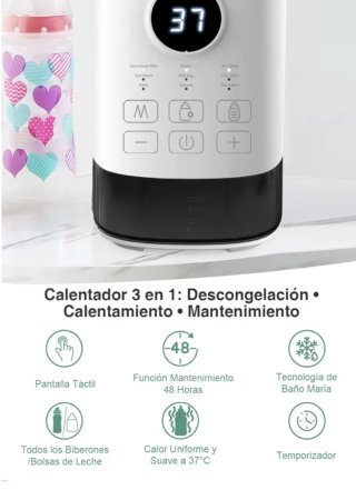 Calienta Biberones, Función de