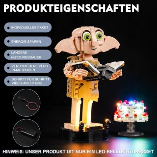 2X1 Kit Luz LED Lego Harry Potter Dobby 76421 luz