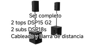 Audibax Pro Club Set. Equipo de sonido 2600W/Rms