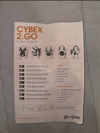 Marsupio Cybex 2.GO Baby Carrier