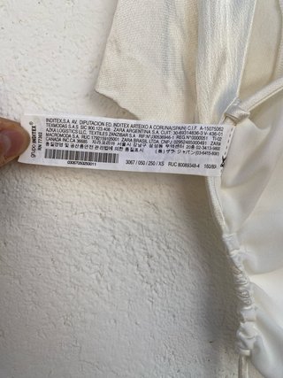 Top Satinado Zara Espalda Descubierta - Talla XS