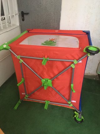 Cuna de viaje Olmitos roja