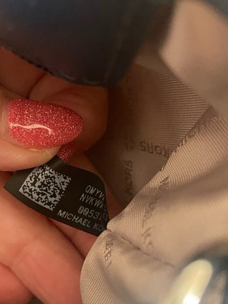 Mala Michael Kors Bolinhas Azul e Branco