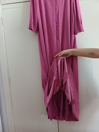 Vestido largo rosa