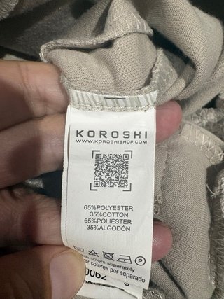 Pantalón jogger Koroshi beige