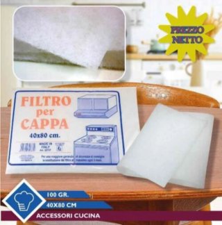 Filtro per cappa 40x80 cm