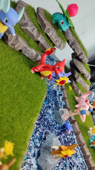 Diorama Pokémon Scale World maqueta escenografía