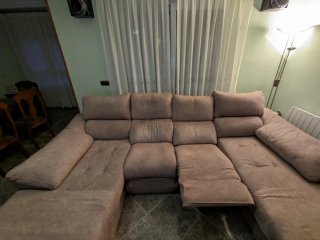 Sofá chaiselongue 4 plazas.