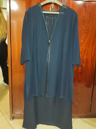 Abito sartoriale blu taglia unica
