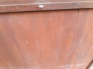 Espejo antiguo madera y cristal